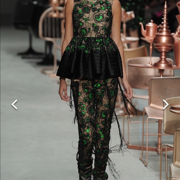 Paris designer NWT pants embellished size xs. Runway. Paris. Manish Arora - Picture 1 of 5